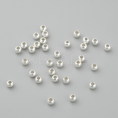 Rack Plating Brass Round Spacer Beads KK-I601-3mm-S-RS-1