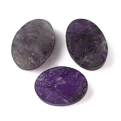 Natural Amethyst Cabochons G-K338-38A-01-1