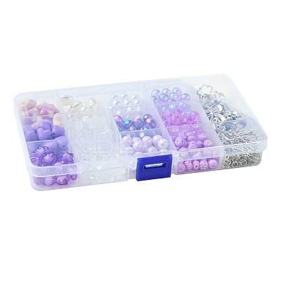 DIY Acrylic & Alloy Earring Jewelry Making Kits DIY-FS0007-30-1
