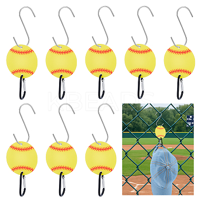 8Pcs Acrylic Sport Ball Connector Charms DIY-NB0014-46B-1