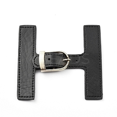 Imitation Leather Toggle Buckle FIND-WH0097-84B-1