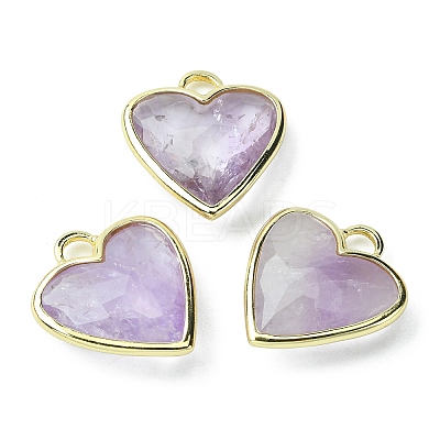 Natural Amethyst Pendants G-O204-01B-1