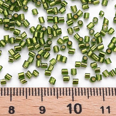 Glass Bugle Beads SEED-S032-08A-55A-1