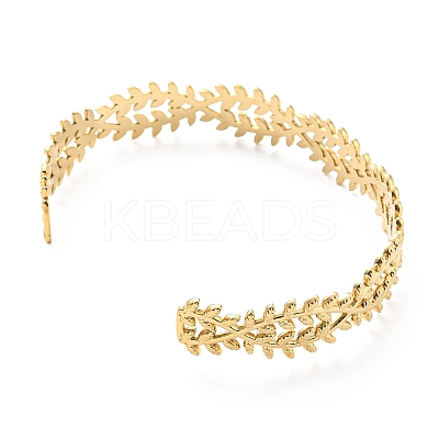 304 Stainless Steel Leafy Branch for Women BJEW-B064-04G-1