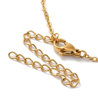 304 Stainless Steel Pendant Necklaces LS-NJEW-H036-02G-D-1