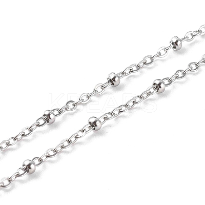 Non-Tarnish 304 Stainless Steel Satellite Chain Necklaces NJEW-JN03459-01-1