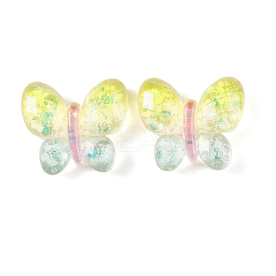 Transparent Epoxy Resin Butterfly Decoden Cabochons CRES-M034-02B-1