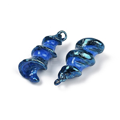 Spray Painted Natural Trochus Shell Pendants SHEL-K006-48-1