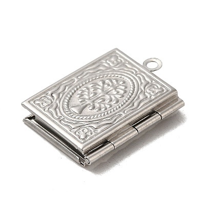 Tarnish Resistant 304 Stainless Steel Locket Pendants LS-STAS-Q300-01C-P-1