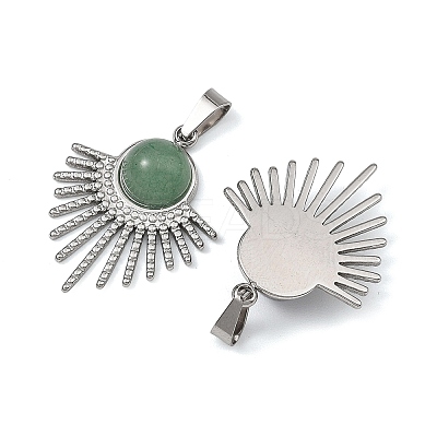 304 Stainless Steel Pendants PALLOY-JF05896-02-1