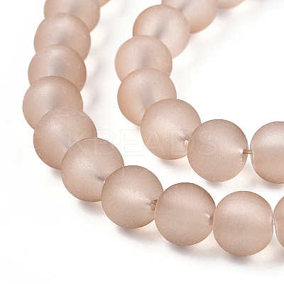 Baking Paint Transparent Glass Bead Strands GLAA-S031-4mm-26-A-1