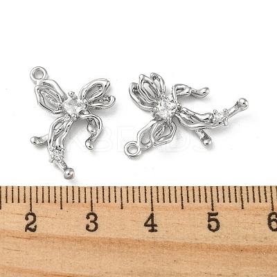 Brass Micro Pave Cubic Zirconia Pendants KK-H460-54P-1