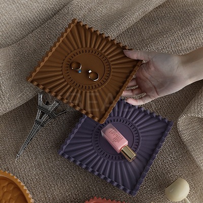 DIY Jewelry Plate Storage Silicone Molds DIY-F148-03B-1