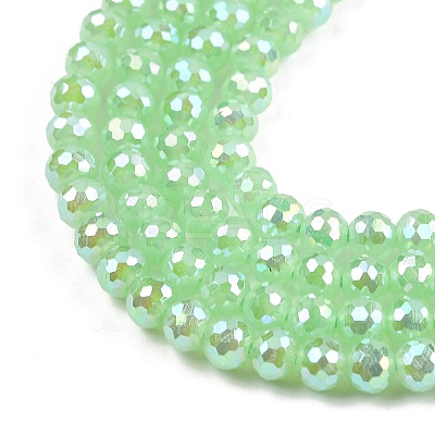 Electroplate Glass Beads Strands EGLA-B013-01A-AB02-1
