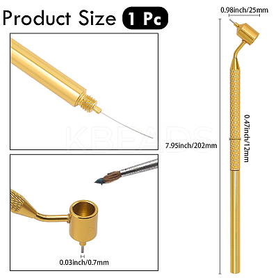 Aluminum Slanting Fine Line Paint Pen AJEW-WH20054-211G-02-1