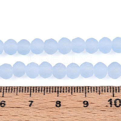 Baking Paint Frosted Glass Beads Strands LS-FGLA-N003-6mm-01-1