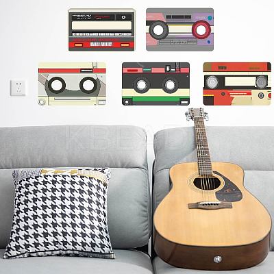 Translucent PVC Self Adhesive Wall Stickers STIC-WH0021-016-1