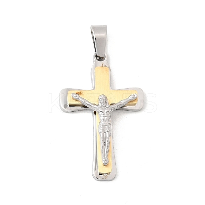 304 Stainless Steel Pendants STAS-G378-08GP-1