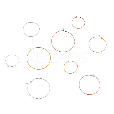 Brass Wine Glass Charm Rings KK-CD0001-05-1