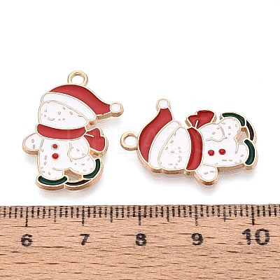 Alloy and Enamel Pendants PALLOY-T092-54-1