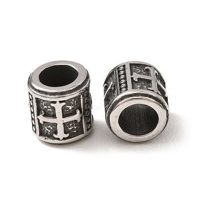 316 Surgical Stainless Steel European Beads SA-CBA7555-01AS-05-1