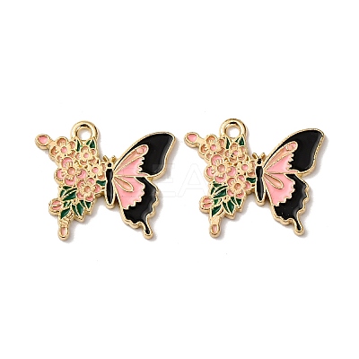 Alloy Enamel Pendants FIND-H051-01B-G-1