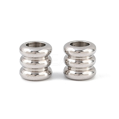 Tarnish Resistant 201 Stainless Steel Column Beads STAS-Q176-01-1