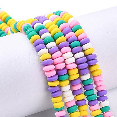 Handmade Polymer Clay Beads Strands CLAY-N008-008L-1