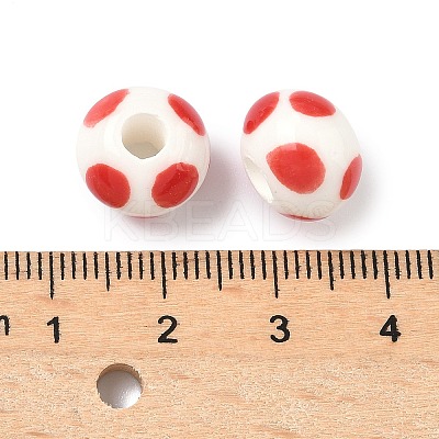 Handmade Porcelain European Beads PORC-C009-01E-1