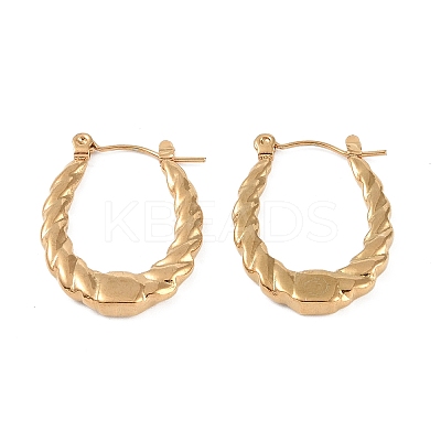 304 Stainless Steel Hoop Earrings EJEW-K278-19B-G-1