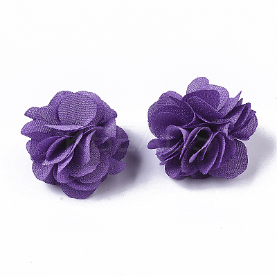 Polyester Fabric Flowers FIND-R076-02J-1-1
