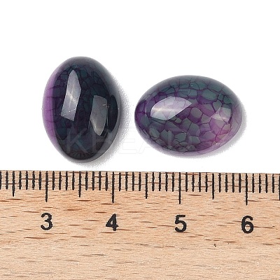 Natural Dragon Veins Agate Cabochons G-C132-01-1