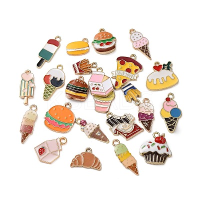 Alloy Enamel Pendants FIND-C085-04B-G-1