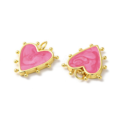 Rack Plating Brass Enamel Pendants KK-D074-03G-04-1