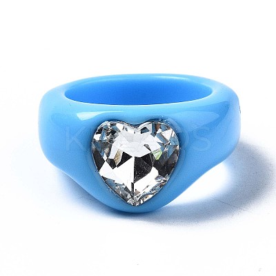 Opaque Acrylic Finger Rings RJEW-Q162-001A-1