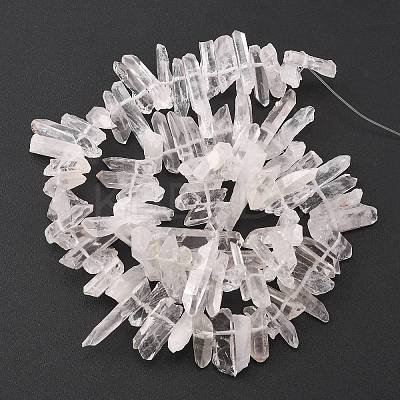 Natural Quartz Crystal Beads Strands G-F212-02-1