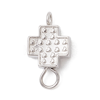 Alloy Cross Connector Charms PALLOY-JF04057-1