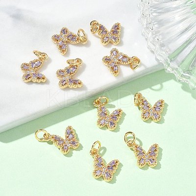 SHEGRACE Brass Pave Clear Cubic Zirconia Pendants XGRQ3Q926-628G-D-1