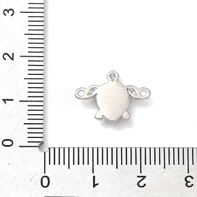 Brass Enamel Turtle Connector Charms KK-H534-03P-01-1