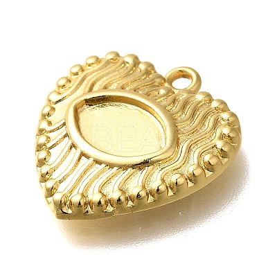 Brass Pendant Cabochon Settings KK-M313-10G-1