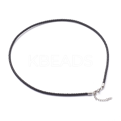 Braided Waxed Polyester Cord Necklaces Making NJEW-Z011-03P-C-1