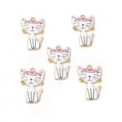 Alloy Enamel Pendants ENAM-M046-10G-D-1