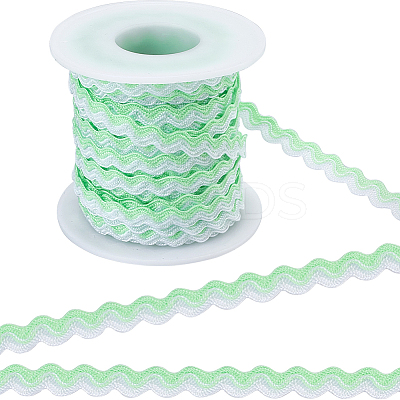 Two Tone Polyester Wavy Fringe Trim Ribbon OCOR-GF0003-97A-1