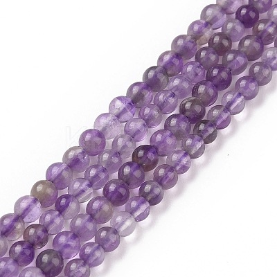 Natural Amethyst Beads Strands G-N0215-02-3mm-1