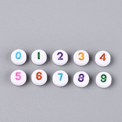 Opaque Acrylic Beads SACR-Q001-12D-1
