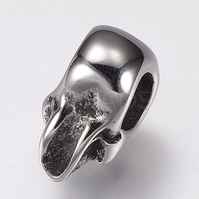 304 Stainless Steel European Beads STAS-F144-103AS-1