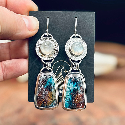 Alloy Enamel Dangle Earrings FS-WG6E131-01-1