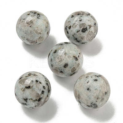 Natural Sesame Jasper Round Ball Figurines Statues for Home Office Desktop Decoration G-P532-02A-22-1