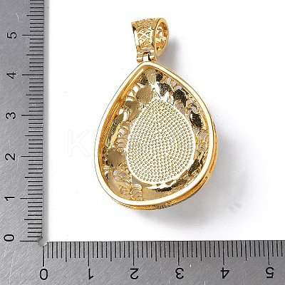 Natural Green Onyx Agate(Dyed & Heated) Teardrop Pendants KK-K399-18D-03-1