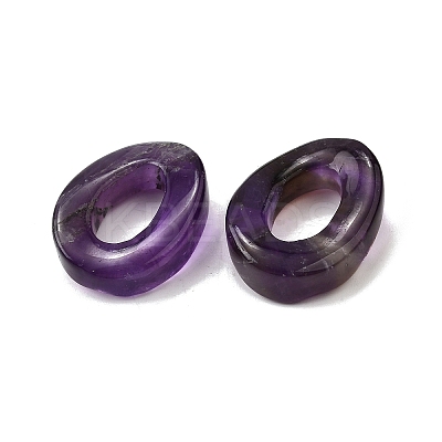 Natural Amethyst Pendants G-Z082-01E-1